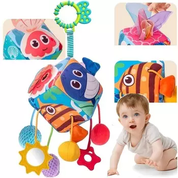 Подвеска-куб для коляски, кроватки, автокресла, морских животных, датчики шороха Sferazabawek