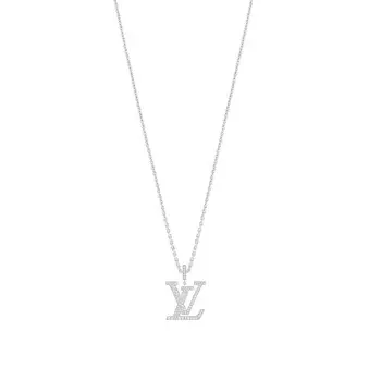 Подвеска LV Large, белое золото и бриллианты Louis Vuitton, серебряный