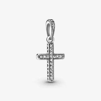 Подвеска Pandora Sparkling Cross, серебро