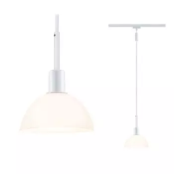 Подвеска Paulmann URail Sarrasani max 20W E14 белый/опаловый 230В металл стекло