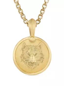 Подвеска Petrvs Wolf из желтого золота (30.6 мм) David Yurman, золотой