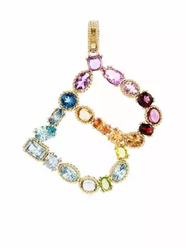 Подвеска Rainbow Alphabet B из желтого золота Dolce & Gabbana, золотой