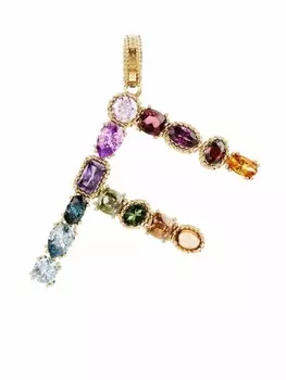 Подвеска Rainbow Alphabet из желтого золота с камнями Dolce & Gabbana, золотой