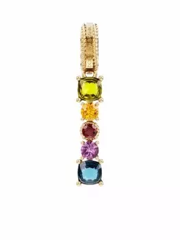 Подвеска Rainbow Alphabet из желтого золота с камнями Dolce & Gabbana, золотой