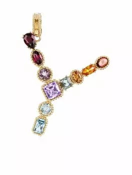 Подвеска Rainbow Alphabet из желтого золота с камнями Dolce & Gabbana, золотой