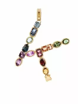 Подвеска Rainbow Alphabet K из желтого золота Dolce & Gabbana, золотой