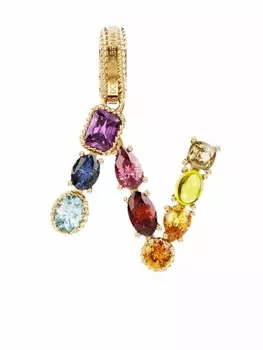 Подвеска Rainbow Alphabet N из желтого золота Dolce & Gabbana, золотой
