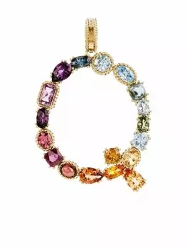 Подвеска Rainbow Alphabet Q из желтого золота Dolce & Gabbana, золотой