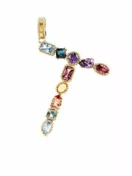 Подвеска Rainbow Alphabet T из желтого золота Dolce & Gabbana, золотой