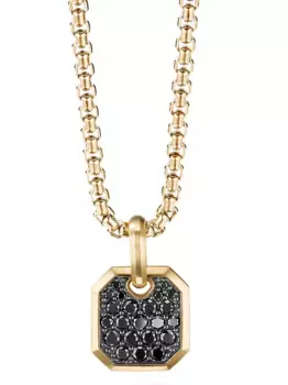 Подвеска Roman из желтого золота с бриллиантами (15 мм) David Yurman, золотой