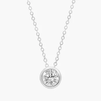 Подвеска с бриллиантами в оправе из платины (3/4 карата, Tw. - HI / SI1-SI2) Blue Nile