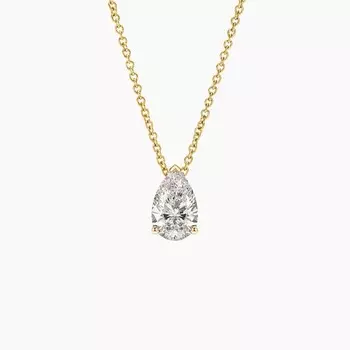 Подвеска с бриллиантом Pear Carbon Capture Lab (1 карат) Brilliant Earth