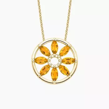 Подвеска с цитрином «Подсолнух» Brilliant Earth