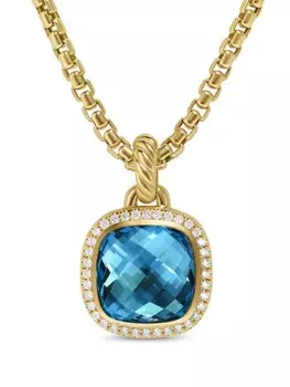 Подвеска с топазом Альбион и бриллиантами из желтого золота 18 карат David Yurman, золотой