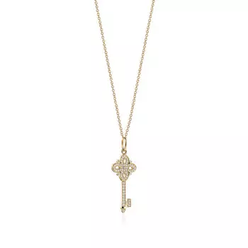 Подвеска Tiffany & Co Keys Tiffany Victoria, желтое золото/бриллианты