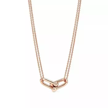 Подвеска Tiffany & Co. Large Double Link, розовое золото