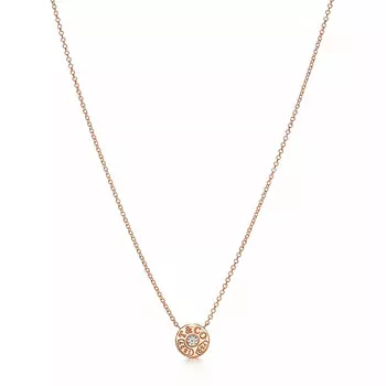 Подвеска Tiffany & Co. Tiffany 1837 Circle, розовое золото/бриллиант