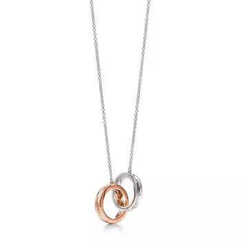 Подвеска Tiffany & Co. Tiffany 1837 Interlocking Circles, серебро/розовое золото