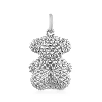 Подвеска Tous Bold Bear 22 mm Medium Texturized Bear, серебро