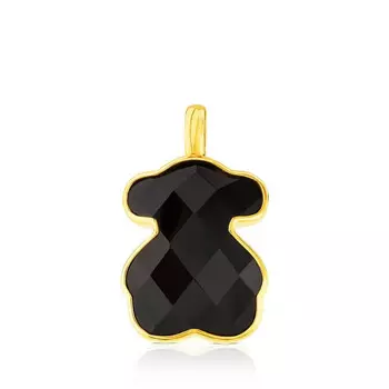Подвеска Tous Color Bear, серебро позолоченное/оникс