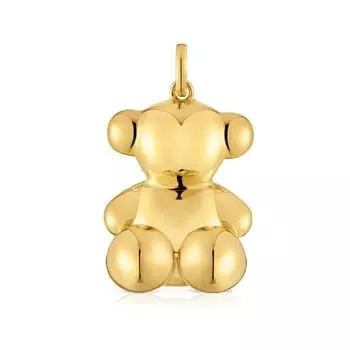 Подвеска Tous Extra Large Bear Pendant Bold Bear, позолоченное серебро