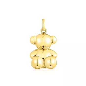 Подвеска Tous Large Bear Bold Bear, позолоченное серебро