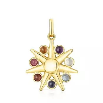 Подвеска Tous Magic Nature Sun, серебро позолоченное/драгоценные камни