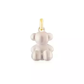 Подвеска Tous Medium Steel Bear Bold Bear, серебро/сталь/белый
