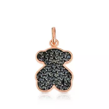 Подвеска Tous Motif Bear, розовое серебро/шпинель