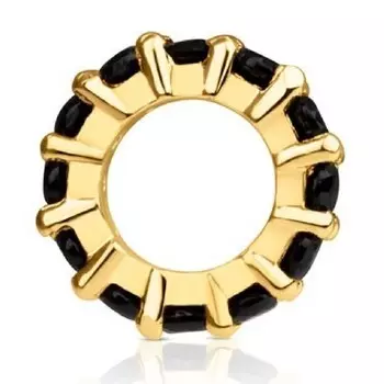 Подвеска Tous Shield Small, позолоченное серебро/шпинель