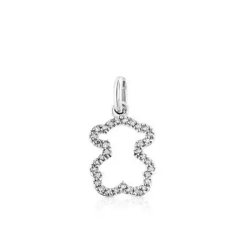 Подвеска Tous Silueta, белое золото/бриллианты