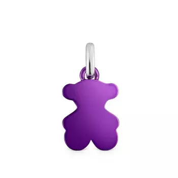 Подвеска Tous Sweet Dolls Small Bear, сталь/серебро/сиреневый