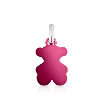 Подвеска Tous Sweet Dolls Small Bear, сталь/серебро/розовый