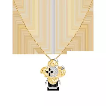 Подвеска Vivienne Rat, 3 золота, лак, бриллианты и цветные драгоценные камни Louis Vuitton, золотой