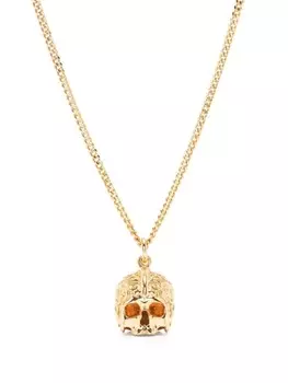 Подвеска в виде черепа с арабесками, золотая, средняя Emanuele Bicocchi, золотой