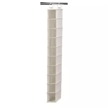 Подвесная сумка-органайзер для обуви с 10 карманами для дома Household Essentials, цвет Natural