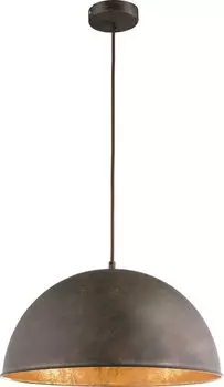 Подвесной кабель Globo Lighting из легкого металла ржавого, золотого, коричневого текстильного цвета, : 410 мм, В: 1200 мм, без 1x E27 60 Вт, 230 В.