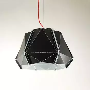 Подвесной подвесной светильник MANON металлический потолочный светильник: Черный Dapo Leuchten
