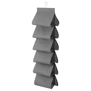 Подвесной шкаф на 12 отделений, темно-серый, 34х120 см, SKUBB IKEA