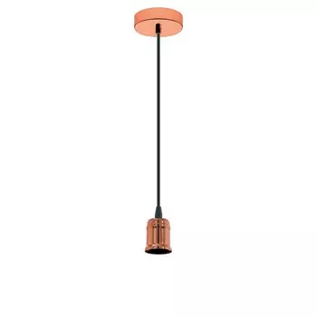 Подвесной светильник 1 лампочка E27 COPPER BLACK YORTH EGLO, медь
