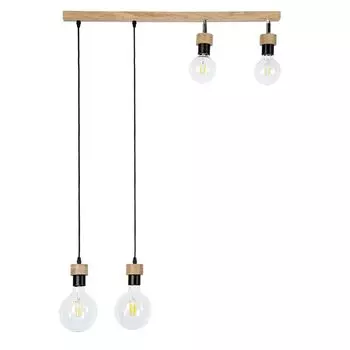 Подвесной светильник, 4 лампочки, дуб, подвижные плафоны, L 75 см Spot Light, коричневый