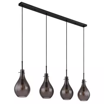 Подвесной светильник, 4 лампочки, дымчатое стекло, L 110 см Globo Lighting