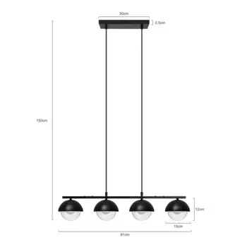 Подвесной светильник Acekool, черный