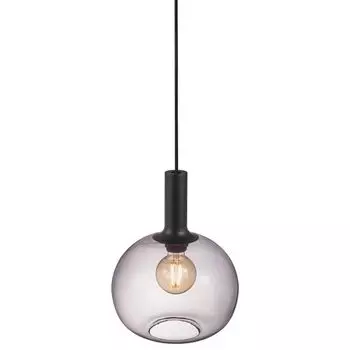 Подвесной светильник Alton 25 см стекло серое Nordlux, черный