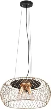 Подвесной светильник Amilia, 50 см, регулируемый по высоте, металл матовая латунь, без лампочки, E27, макс: 40 Вт lightling, золото