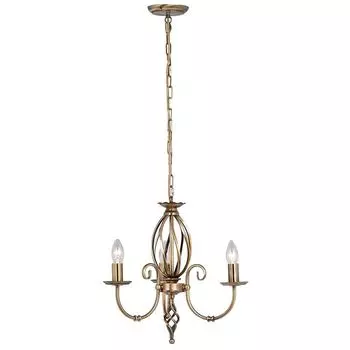 Подвесной светильник Artisan, старинная латунь, 3 лампочки. Elstead Lighting