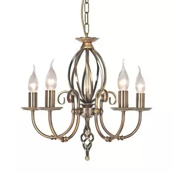 Подвесной светильник Artisan, старинная латунь, 5 лампочек. Elstead Lighting