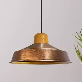 Подвесной светильник | Аслетль Индастриал | Металлический кухонный остров, промышленный винтажный подвесной светильник, потолочный подвесной светильник для обеденного стола из дерева Bamyum, коричневый