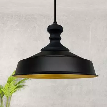 Подвесной светильник Asletl с черной ручкой, подвесной светильник, кухонный светильник, подвесной, 40 см - черный Bamyum