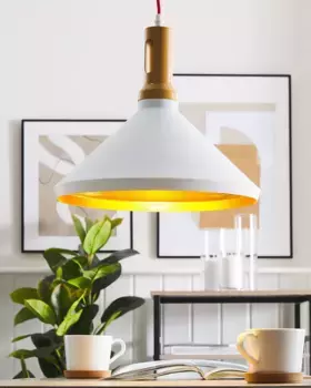 Подвесной светильник Beliani, белый